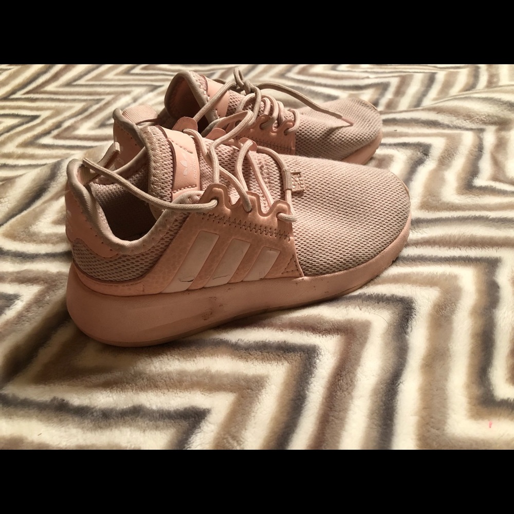 Pink Adidas gym shoes